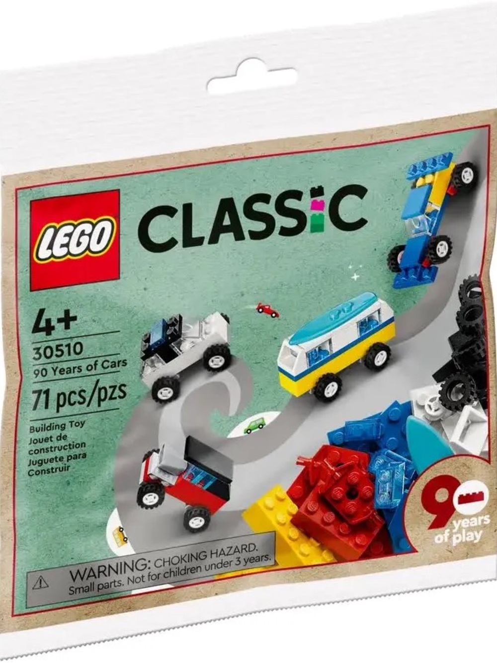 LEGO Classic 30510 90 Years of Cars Anniversary Mini Builds NEW